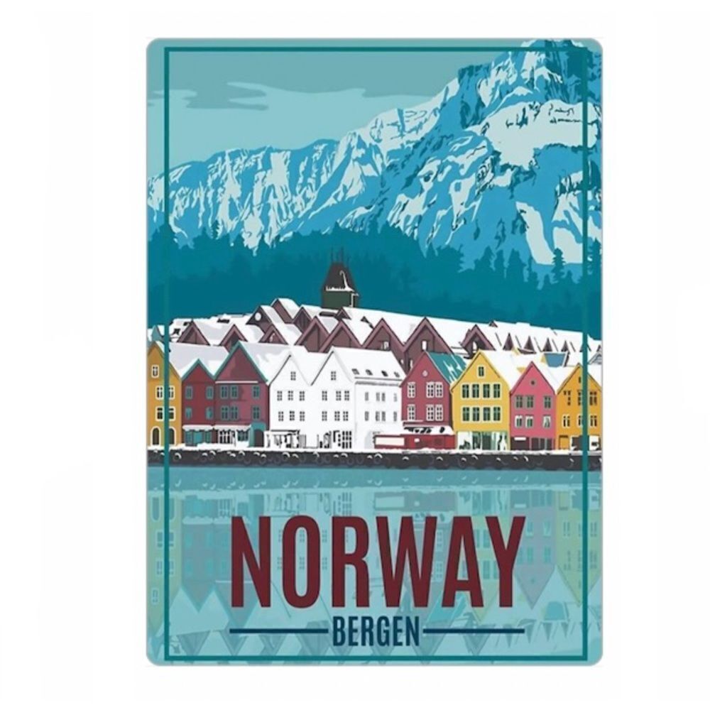 Bergen Norway Souvenir Magnet